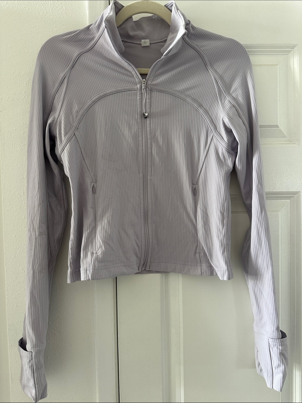 lululemon Define Lavender Ribbed Full-Zip Jacket